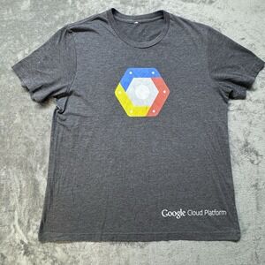 Google‎ Cloud Platform T Shirt Men's L No Tag Gray